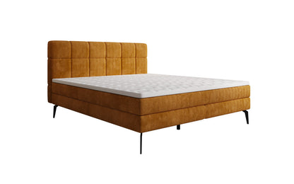 Luxusbetten24 Vera Boxspringbett Cord Design mit hohen Füßen
