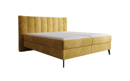 Luxusbetten24 Ines Boxspringbett Cord mit Stauraum 140‑200 cm Größe