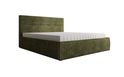Designer Polsterbett Merry in Cord mit Stauraum