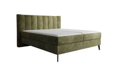 Luxusbetten24 Ines Boxspringbett Cord mit Stauraum 140‑200 cm Größe