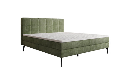 Luxusbetten24 Vera Boxspringbett Cord Design mit hohen Füßen