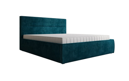 Designer Polsterbett Merry in Cord mit Stauraum