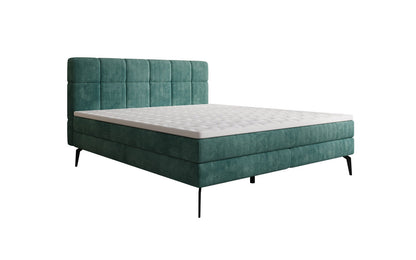 Luxusbetten24 Vera Boxspringbett Cord Design mit hohen Füßen
