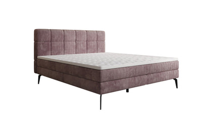 Luxusbetten24 Vera Boxspringbett Cord Design mit hohen Füßen