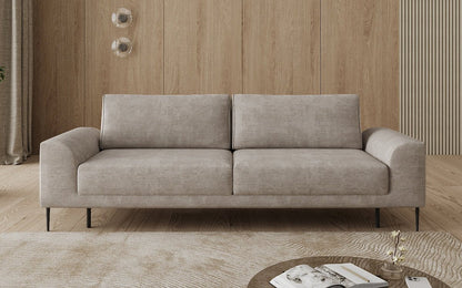 Designer 3 Sitzer Sofa Bloom in Cord mit Schlaffunktion und Stauraum
