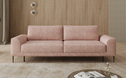 Designer 3 Sitzer Sofa Bloom in Cord mit Schlaffunktion und Stauraum