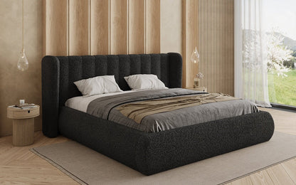 Luxusbetten24 Designer Valentina Bouclé Polsterbett mit Stauraum Schlafzimmer