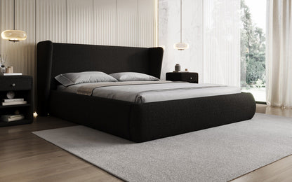 Luxusbetten24 Rosalie Polsterbett Teddy Bouclé 140x200 Beige