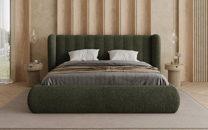 Luxusbetten24 Designer Valentina Bouclé Polsterbett mit Stauraum Schlafzimmer