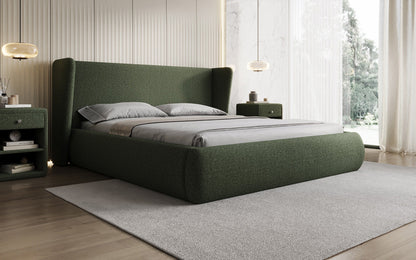 Luxusbetten24 Rosalie Polsterbett Teddy Bouclé 140x200 Beige