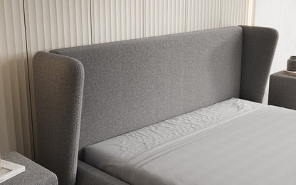 Luxusbetten24 Rosalie Polsterbett Teddy Bouclé 140x200 Beige