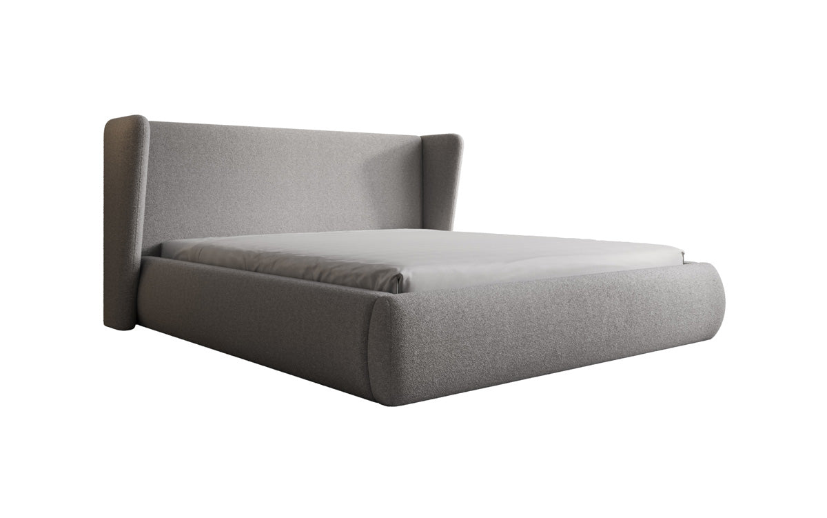 Luxusbetten24 Rosalie Polsterbett Teddy Bouclé 140x200 Beige