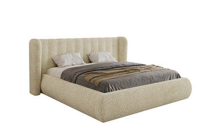 Luxusbetten24 Designer Valentina Bouclé Polsterbett mit Stauraum Schlafzimmer