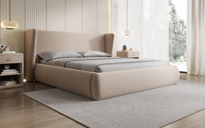 Designer Luxusbetten24 Rosalie Polsterbett aus Samt mit Stauraum