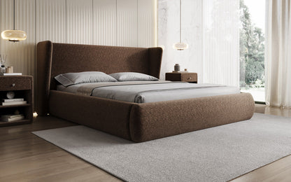 Designer Luxusbetten24 Rosalie Polsterbett aus Samt mit Stauraum