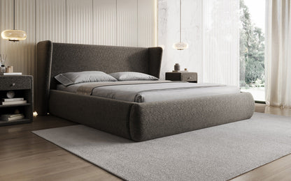Designer Luxusbetten24 Rosalie Polsterbett aus Samt mit Stauraum