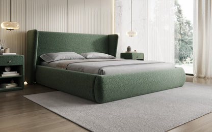Designer Luxusbetten24 Rosalie Polsterbett aus Samt mit Stauraum
