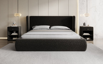 Designer Luxusbetten24 Rosalie Polsterbett aus Samt mit Stauraum
