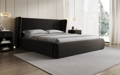 Designer Luxusbetten24 Rosalie Polsterbett aus Samt mit Stauraum
