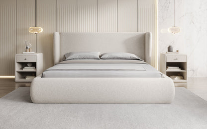 Designer Luxusbetten24 Rosalie Polsterbett aus Samt mit Stauraum