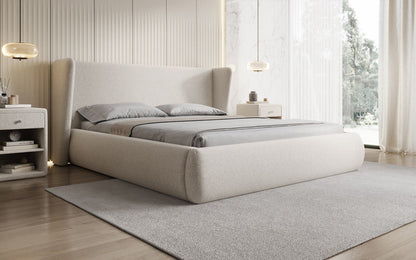 Designer Luxusbetten24 Rosalie Polsterbett aus Samt mit Stauraum
