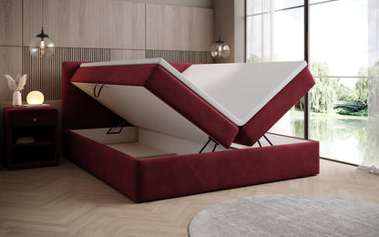 Boxspringbett Lux Samt mit Stauraum