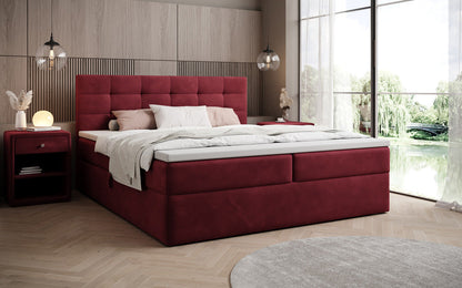 Boxspringbett Lux Samt mit Stauraum