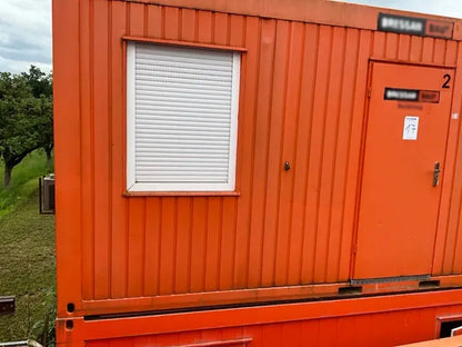 Modularer Bürocontainer 2011 Stahl Corten mit Isolierung und LED-Beleuchtung
