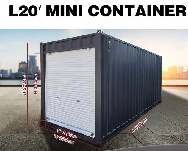 Rhino-Cross-Containers Contenitore 20 ft con Porta Scorrevole per Logistica Industriale