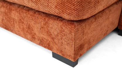 Luxusbetten24 Selena U Designer Sofa mit Schlaffunktion Strukturstoff