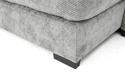 Designer Sofa Selena L mit Schlaffunktion in Strukturstoff
