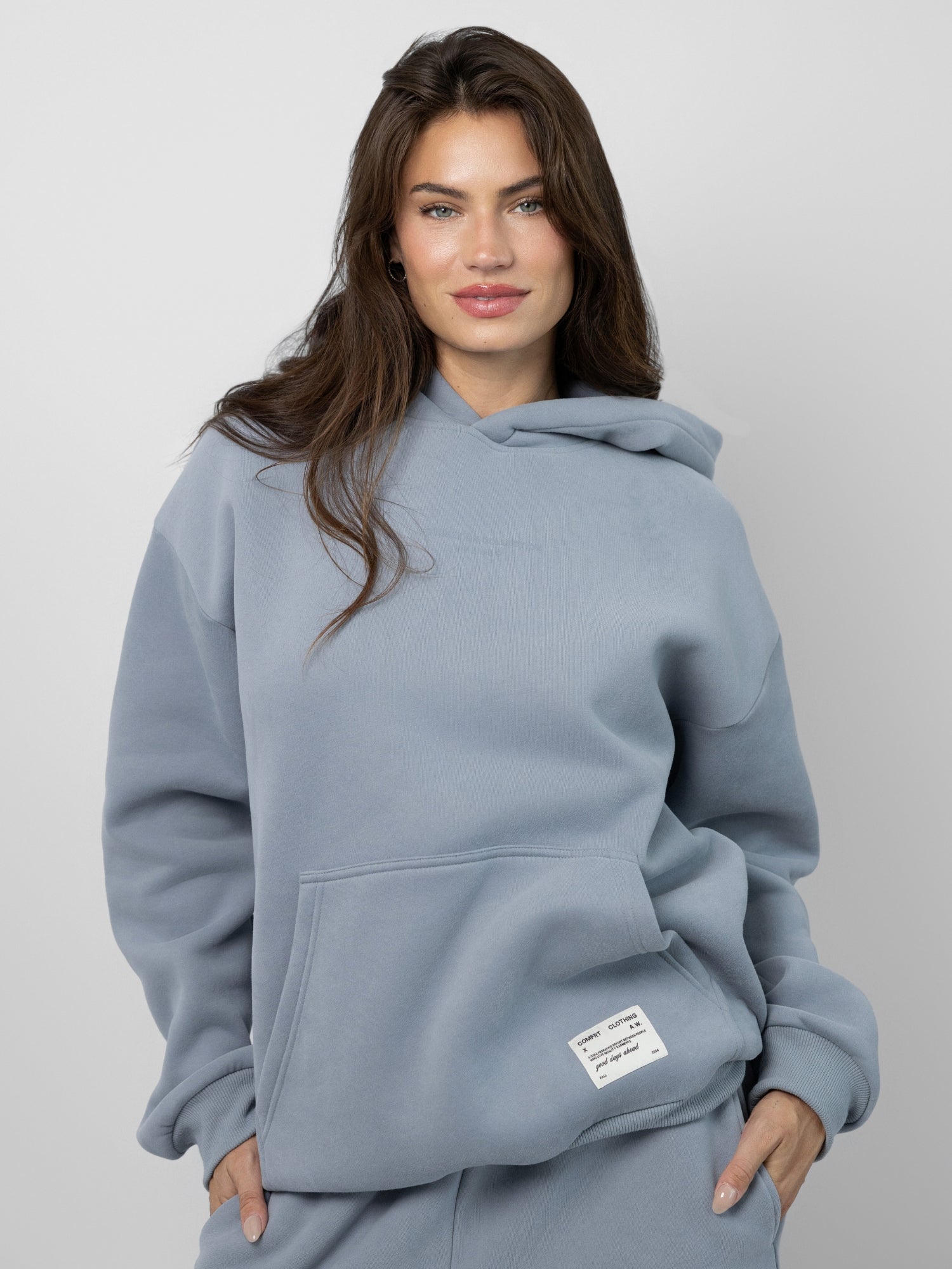 Comfrt Kapuzenpullover Oversized Passform Superweicher Baumwollmix Unisex Stil