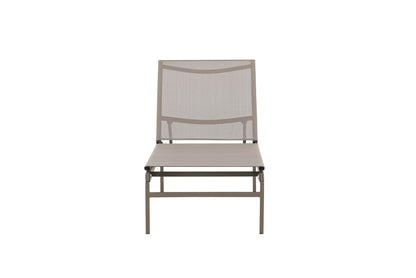 Sonnenliege Arelia – Textilene‑Lounge Mit Stahlgestell, Schwarz & Beige