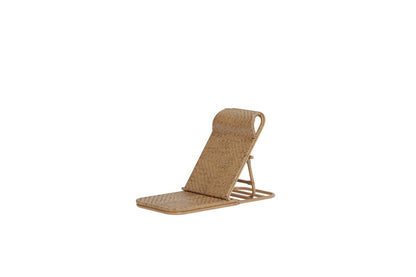 Luxusbetten24 Tirona Sonnenliege aus Braunem Rattan Garten
