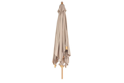 Luxusbetten24 Albora Sonnenschirm 300 X 300 Cm Buchengestell Braun