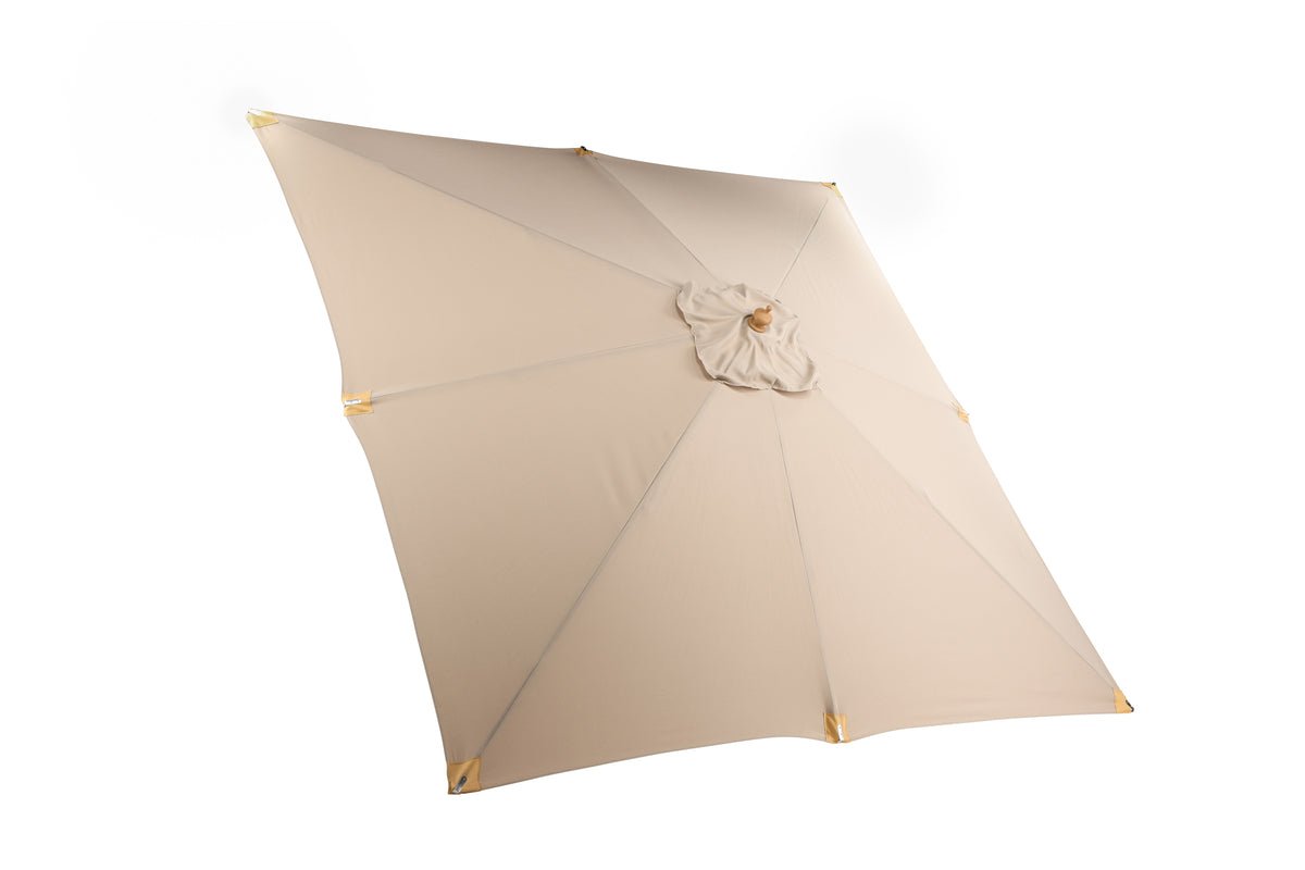Luxusbetten24 Albora Sonnenschirm 300 X 300 Cm Buchengestell Braun