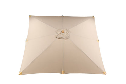 Luxusbetten24 Albora Sonnenschirm 300 X 300 Cm Buchengestell Braun