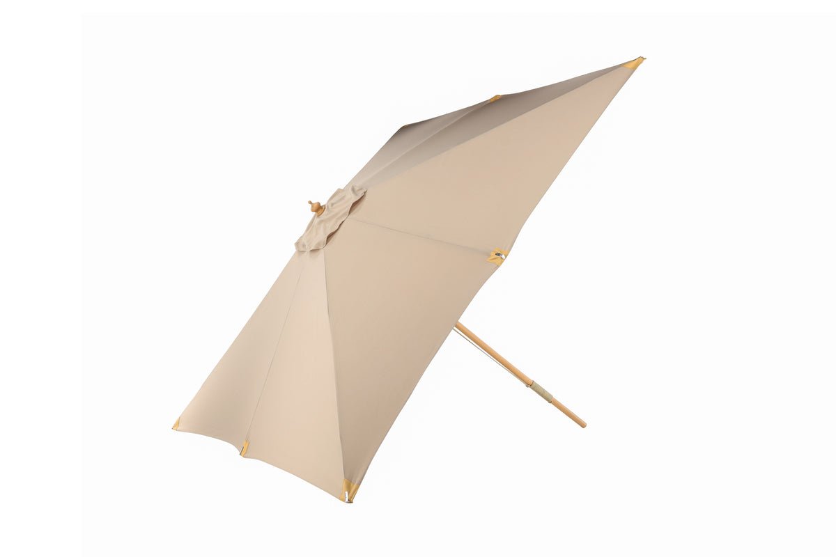 Luxusbetten24 Albora Sonnenschirm 300 X 300 Cm Buchengestell Braun