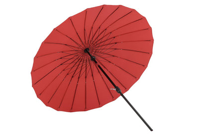 Rivierra Sonnenschirm Rot Ø270 cm – Wetterfester Leichtes Outdoor Garten