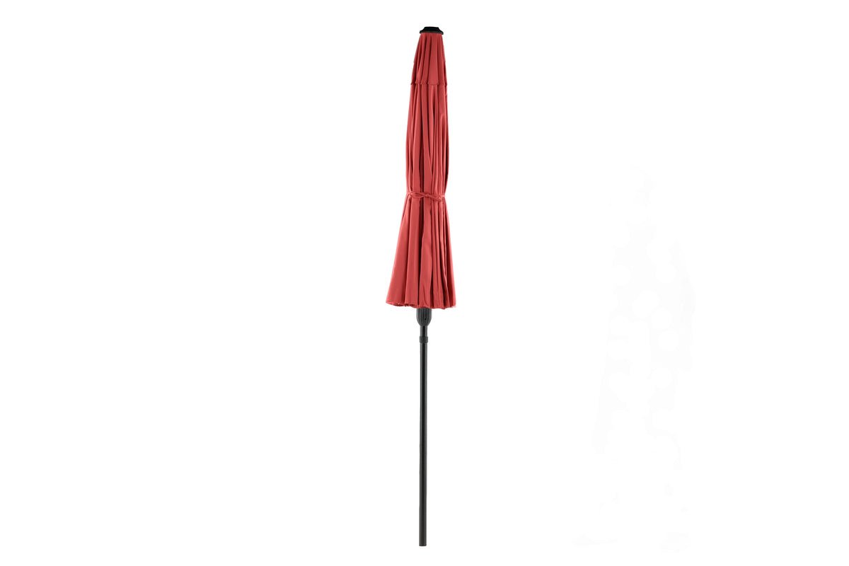 Rivierra Sonnenschirm Rot Ø270 cm – Wetterfester Leichtes Outdoor Garten
