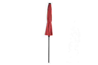 Rivierra Sonnenschirm Rot Ø270 cm – Wetterfester Leichtes Outdoor Garten