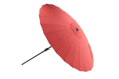Rivierra Sonnenschirm Rot Ø270 cm – Wetterfester Leichtes Outdoor Garten
