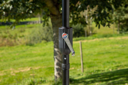 Rivierra Sonnenschirm Rot Ø270 cm – Wetterfester Leichtes Outdoor Garten