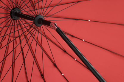 Rivierra Sonnenschirm Rot Ø270 cm – Wetterfester Leichtes Outdoor Garten
