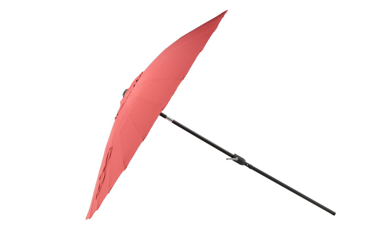 Rivierra Sonnenschirm Rot Ø270 cm – Wetterfester Leichtes Outdoor Garten