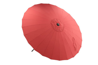 Rivierra Sonnenschirm Rot Ø270 cm – Wetterfester Leichtes Outdoor Garten