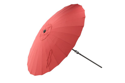 Rivierra Sonnenschirm Rot Ø270 cm – Wetterfester Leichtes Outdoor Garten