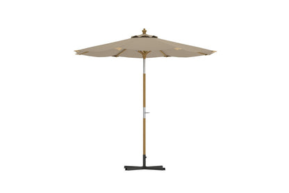Luxusbetten24 Solara Sonnenschirm Ø270 cm Garten Outdoor Beige Premium