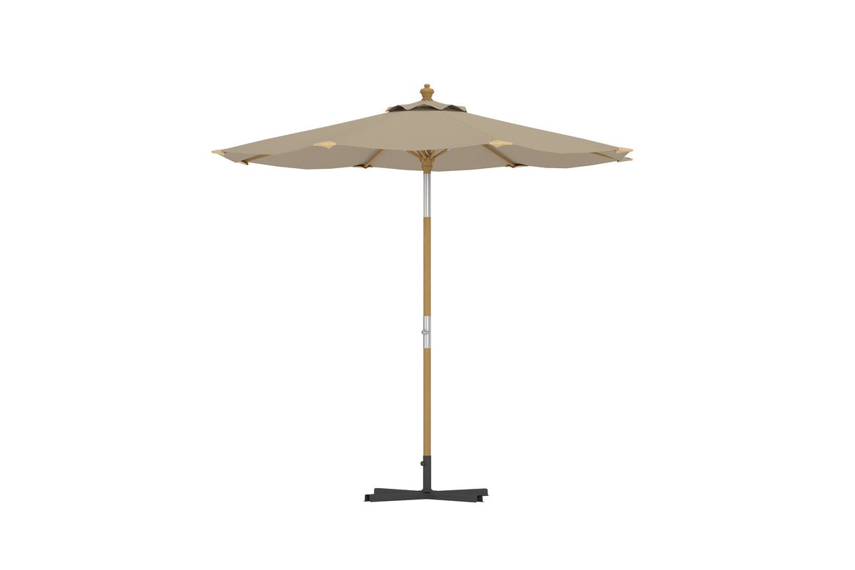 Luxusbetten24 Solara Sonnenschirm Ø270 cm Garten Outdoor Beige Premium