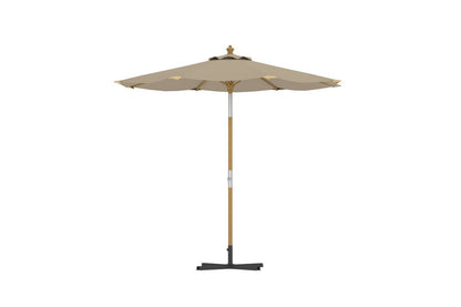 Luxusbetten24 Solara Sonnenschirm Ø270 cm Garten Outdoor Beige Premium